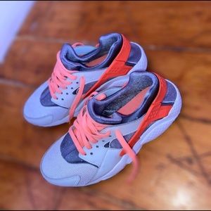 Peach and grey huaraches